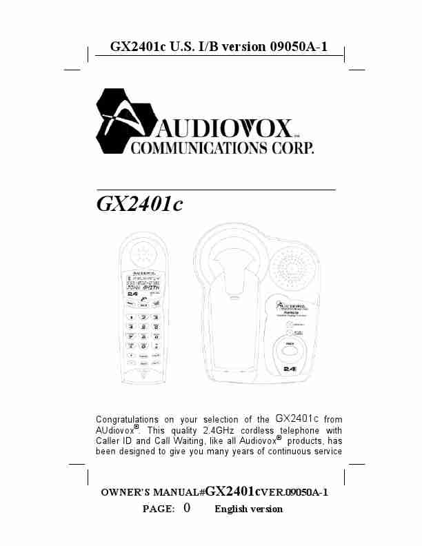 Audiovox Cordless Telephone GX2401c-page_pdf